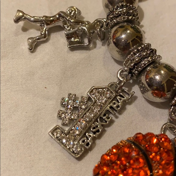 Rhinestone Basketball Bracelet - Picture 11 of 14